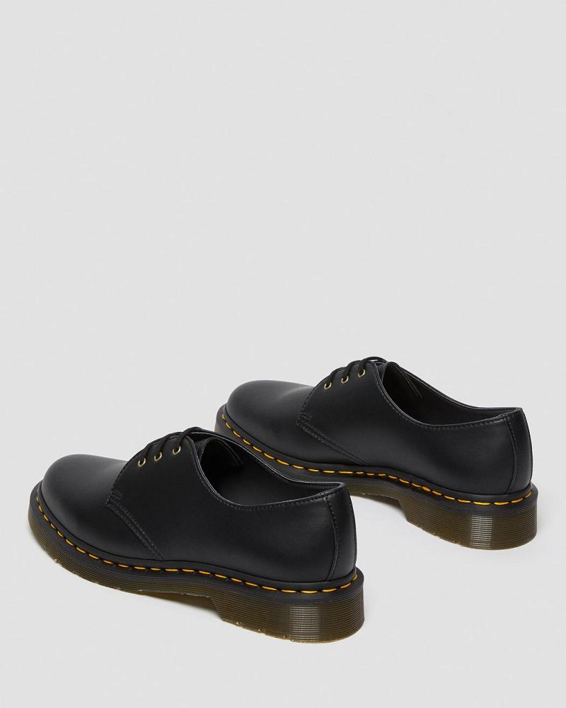 Dr Martens Vegan 1461 Felix Oxford Sko Dame Sort | DK 384LIS